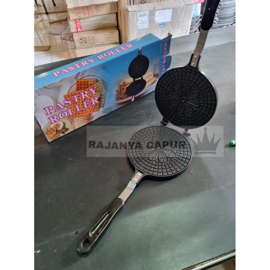 kajeymaa- Cetakan kue semprong premium teflon anti lengket - opak gapit premium - cetakan egg roll p