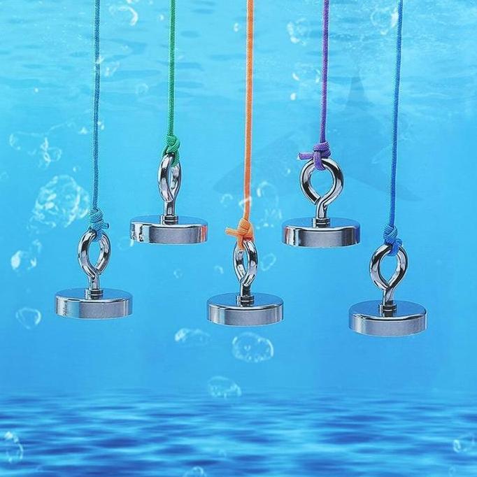 Magnet Hook Strong Neodymium Gantungan Round Fishing Magnetic Hook Magnet Gantungan Round Hook Stron