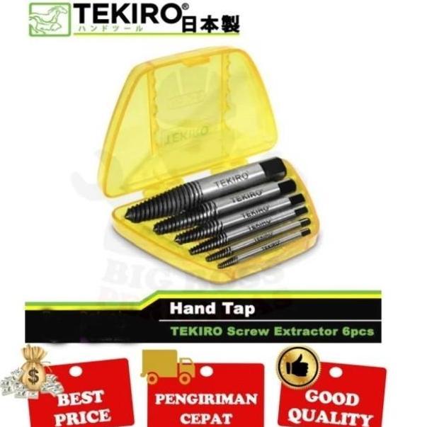 Tap Balik Tekiro Set - Tap Baut Patah Screw Extractor Tekiro 6 pcs