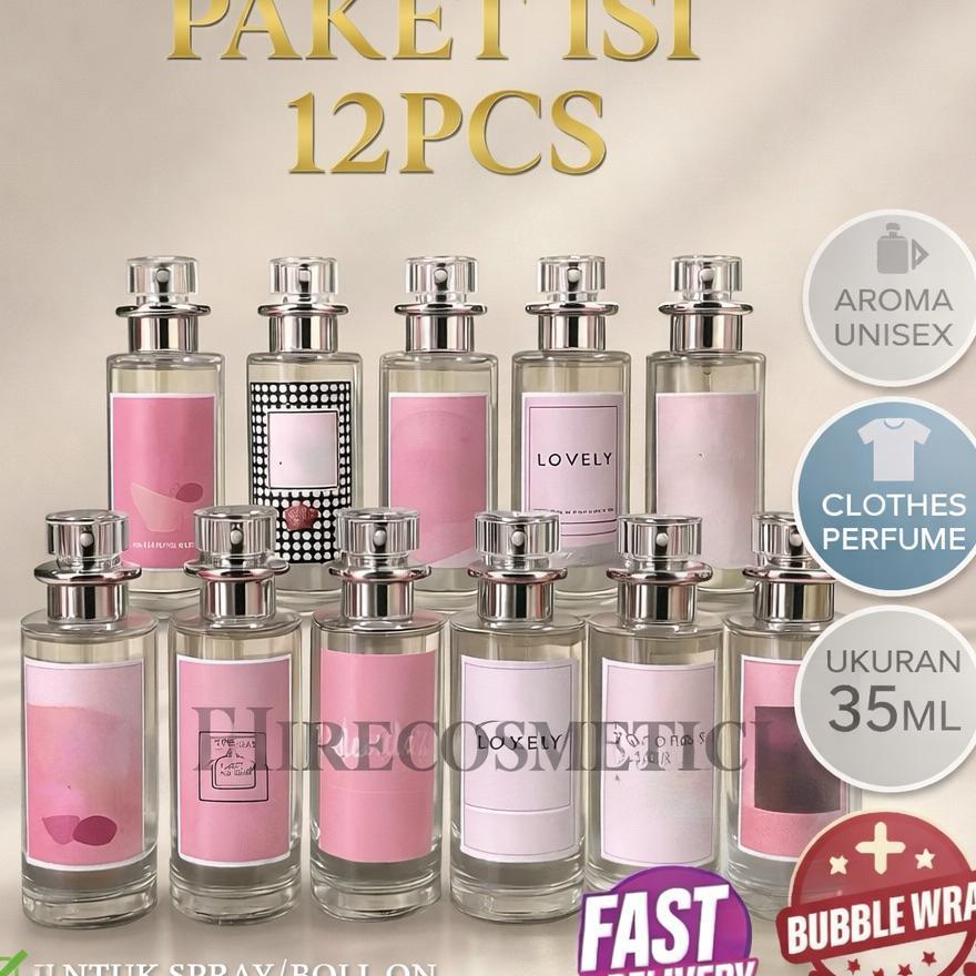 Paket Usaha Isi 12Pcs Parfum Thailand 35Ml Unisex / Paket Parfum Viral