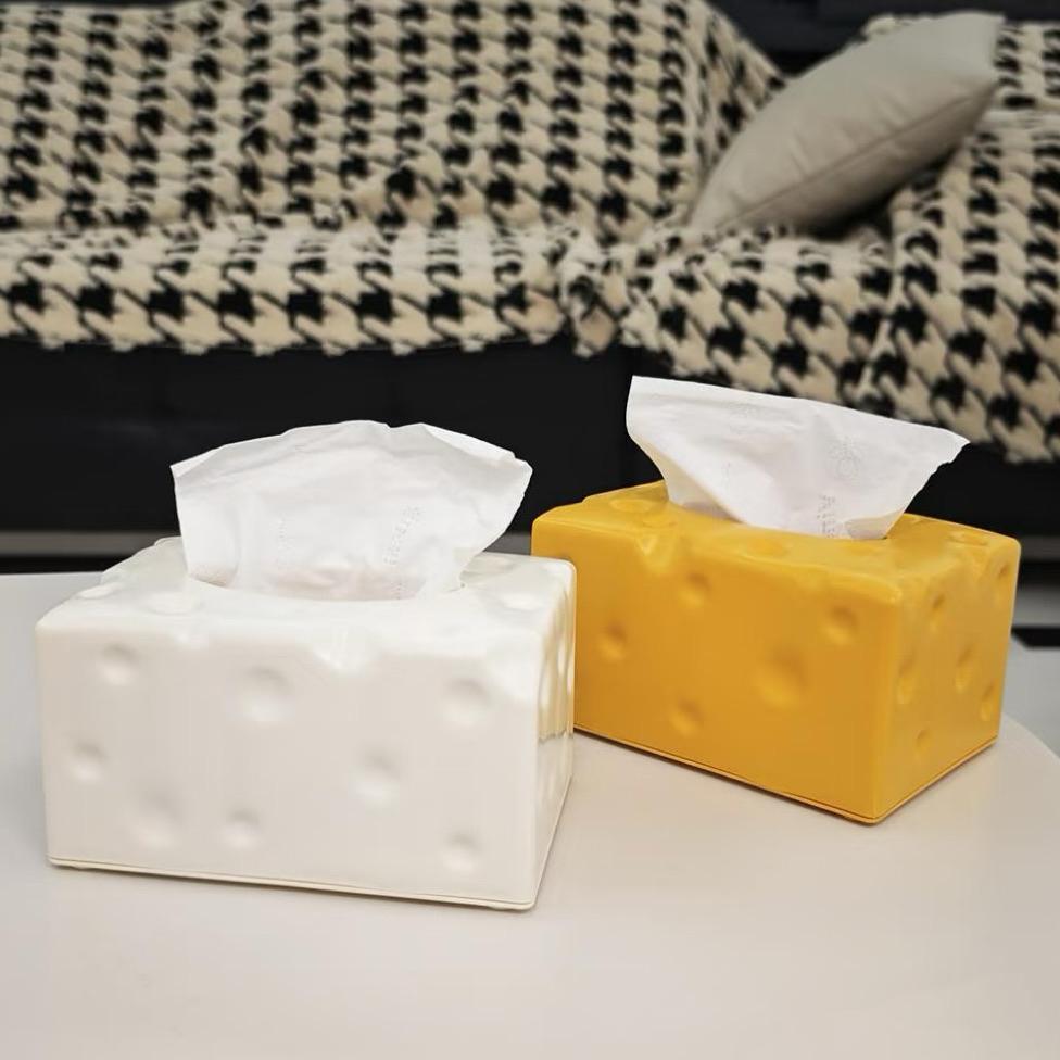 [Ready]Tempat Tisu Keju Kuning/Kotak Tisu Lucu Dan Unik/Tissue Box/Tempat Tisu Mobil/Tempat Tisu Mej