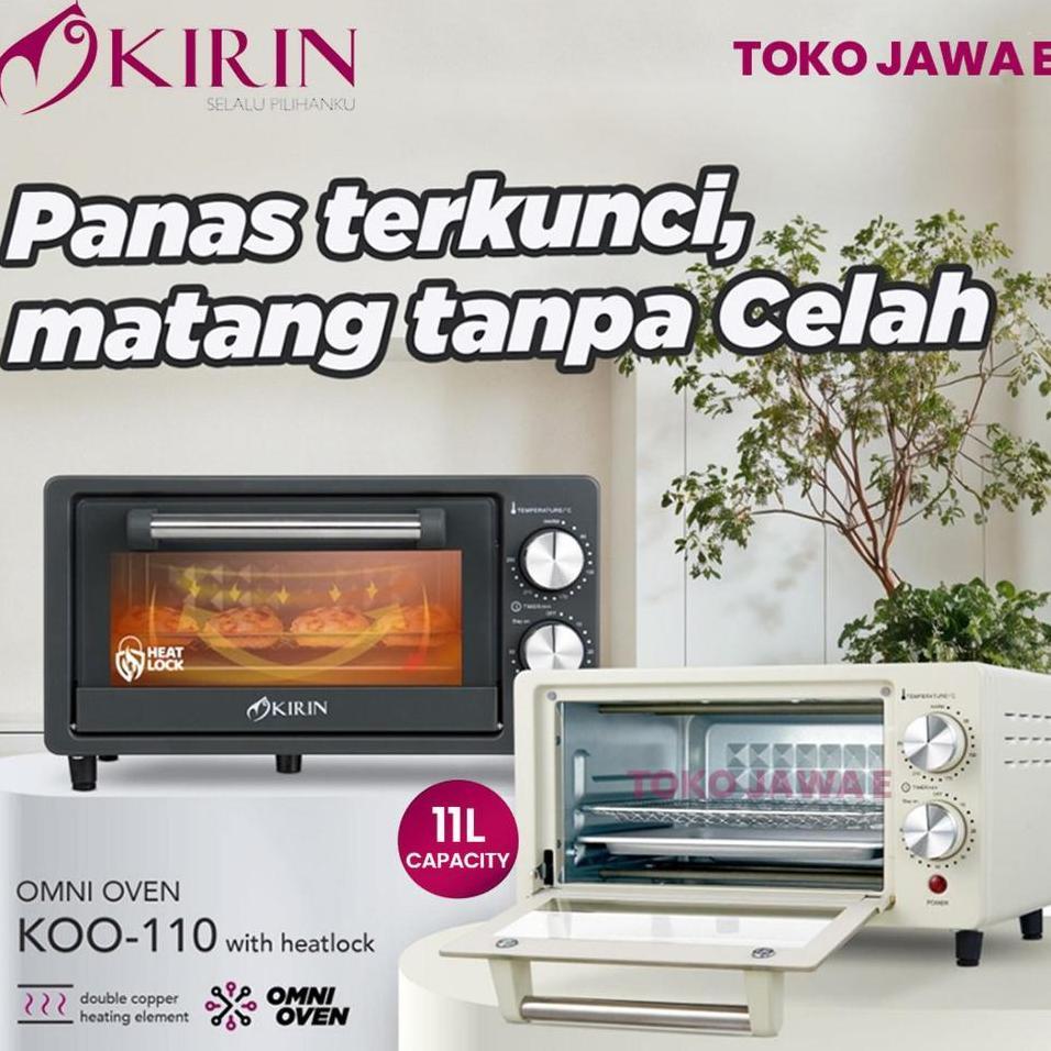 Oven Mini Kirin/Oven + Microwave Kirin Kbo 100M Kapasitas 10 Liter - 11 Liter - Hemat Listrik