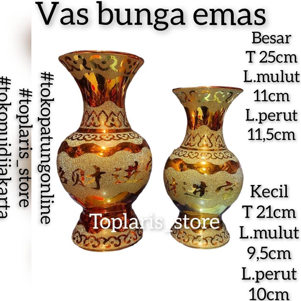 Vas Bunga Emas Keramik New 022