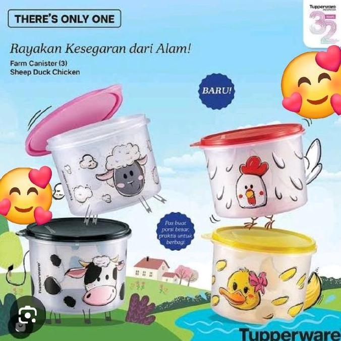PROMO HARI INI - FARM canister tupperware toples tupperware/ TOPLES SUFOR
