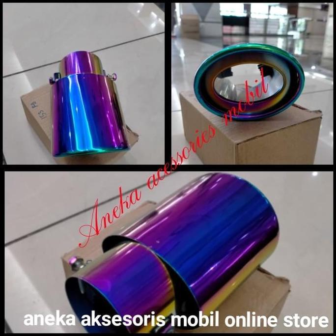 Muffler/Buntut knalpot racing pelangi Rush