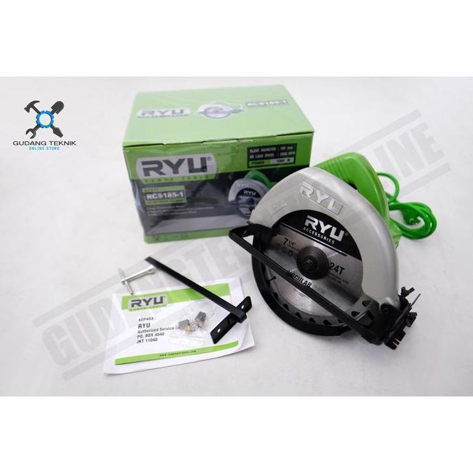 Terlaris Mesin Gergaji Kayu Circular Saw Ryu Rcs185-1 / Mesin Gergaji Circle 7" Ryu