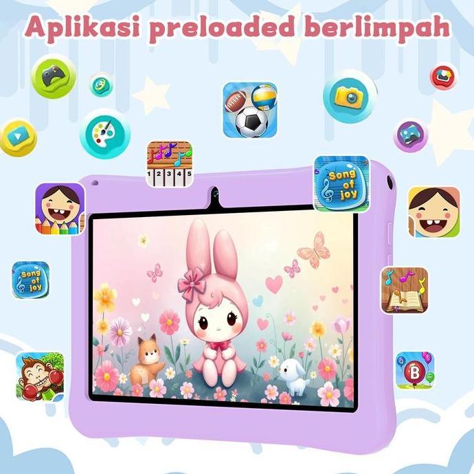 HancdonTablet Anak 7/10 inch tablet anak F06/Tablet Edukasi Anak F06 Dengan Kemasan Tas / Tablet And