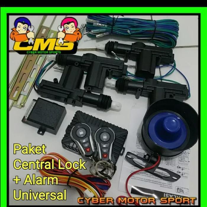 alarm mobil dan central lock remot mobil lengkap