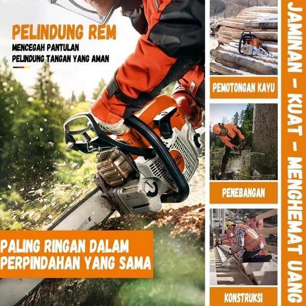 Terlaris Chainsaw Cordless 20 Inch 52Cc Senso Gergaji Mesin 2 / 4 Tak Untuk Mesin Potong Kayu Mesin 