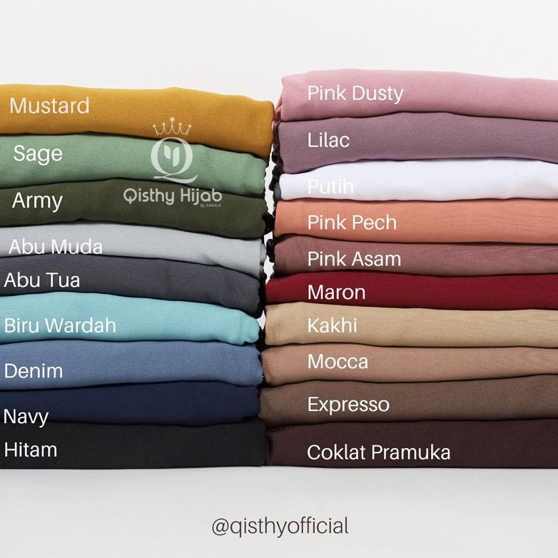 pengiriman cepat QISTHY HIJAB - SARAH French Khimar Jersey L Jumbo Hijab Niqob Umroh Qisthy Hijab by