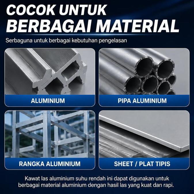 Promo [Mtp] Kawat Las Aluminium Suhu Rendah Super Kuat Praktis - Kawat Las Alloy Rekat Tahan Lama Am