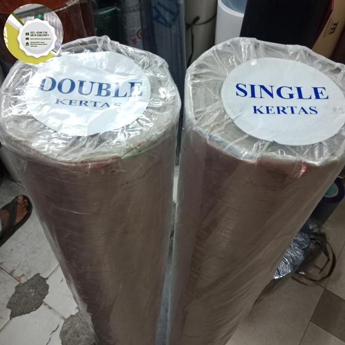 alumunium foil atap roll double benang / double side dua sisi