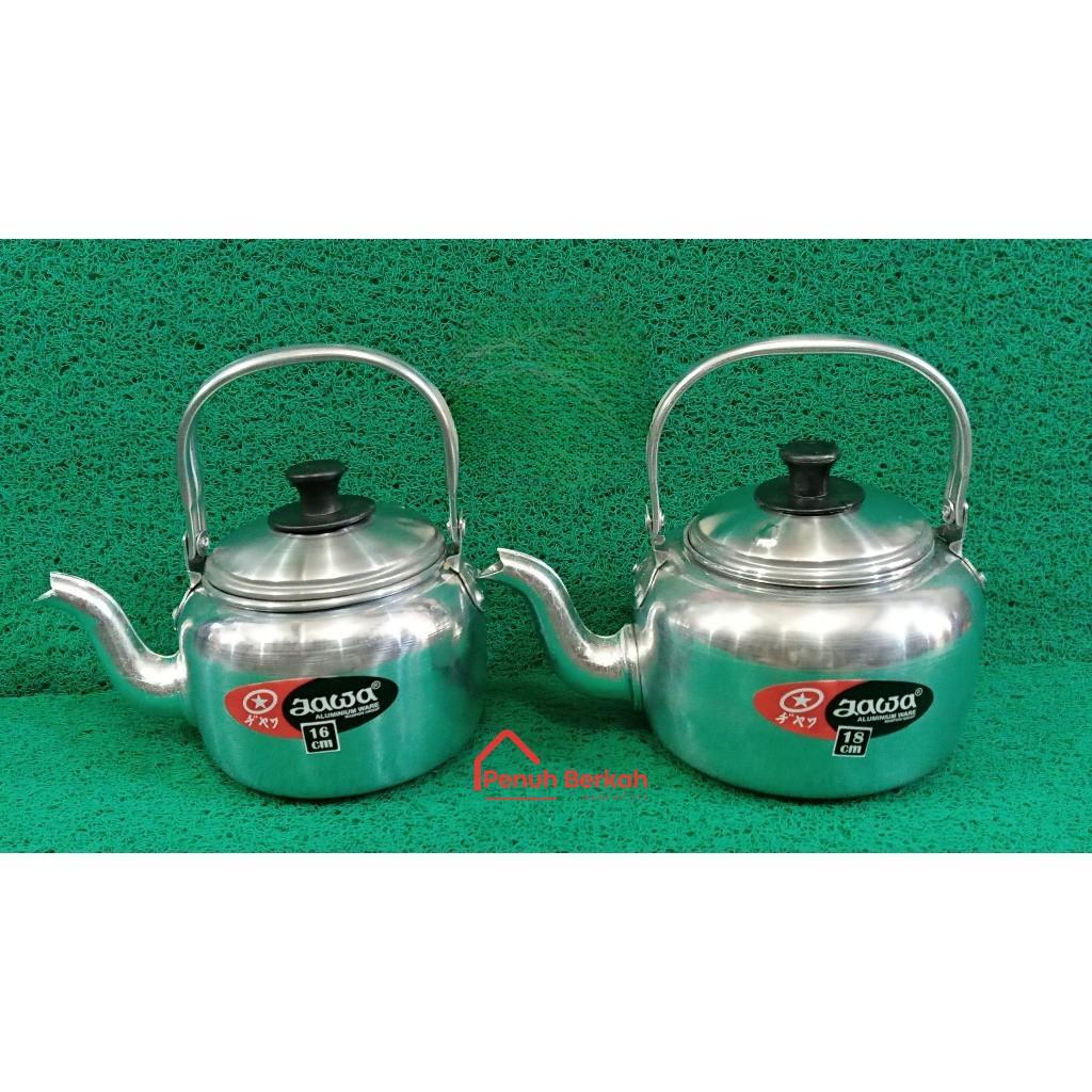 Teko Air Aluminium Jawa Ukuran 16Cm & 18Cm Ceret Masak Air/Ceret Aluminium Air Panas