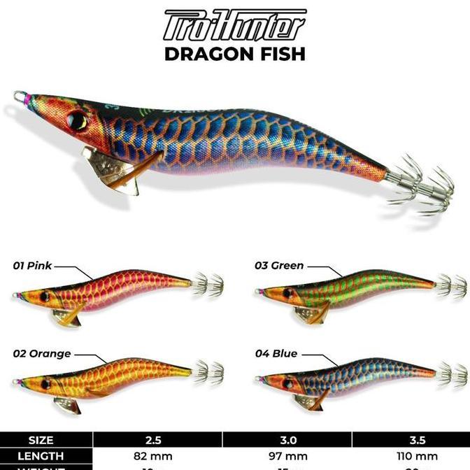UMPAN UDANG PRO HUNTER DRAGON FISH | UMPAN UDANG BERSISIK Top
