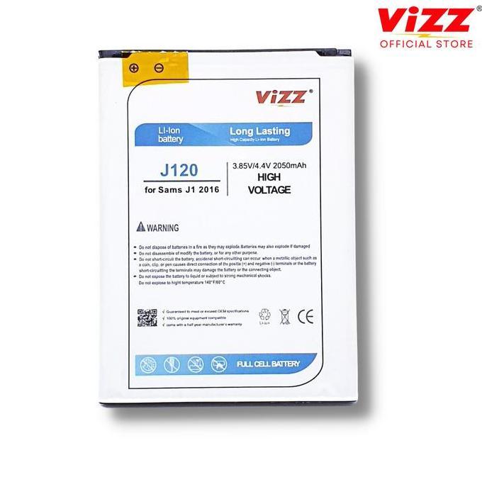 Vizz Baterai Double Power Samsung GALAXY J1 2016 ORIGINAL Diskon