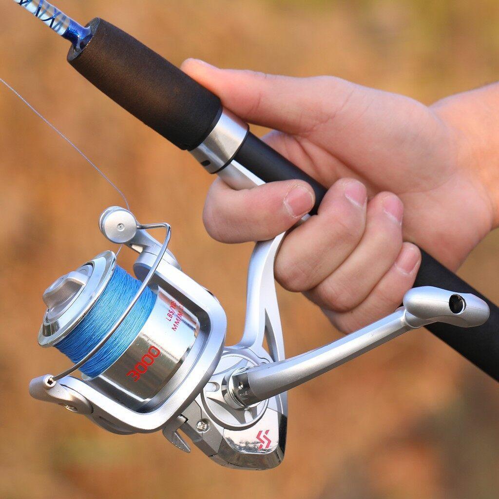 Sougayilang Pancingan Set Lengkap Joran Pancing Set 1.2- 1.8M Dan Spinning Reel Pancing 1000-4000 Jo