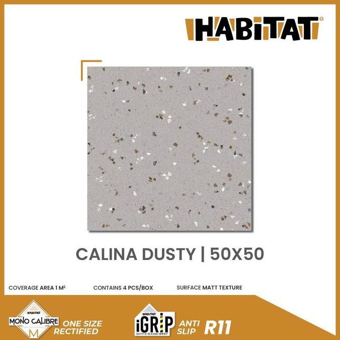 Habitat Calina Dusty 50x50 Keramik Lantai Kamar Mandi