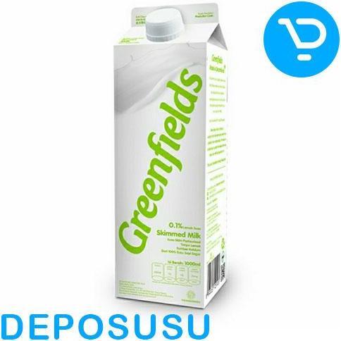 Youmilk- Skimmed  Milk Susu Fresh Tanpa Lemak Greenfields Pasteurised 1Liter  950Ml