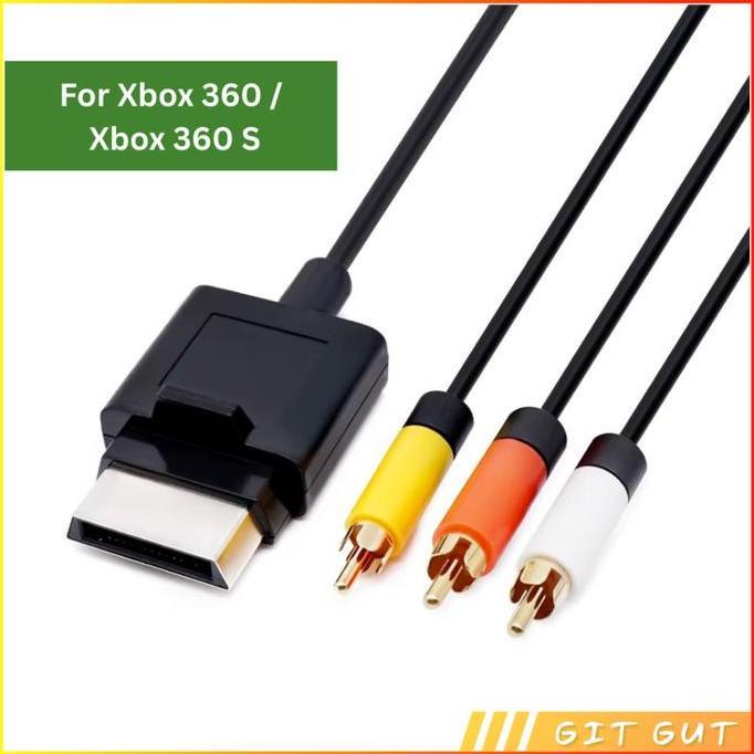 XBOX 360 / XBOX 360 S Kabel Audio Video AV RCA Cable
