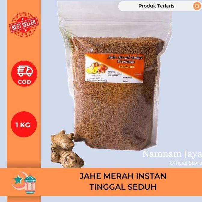 Pije- Jahe Merah Bubuk 1Kg / Jahe Merah Bubuk Instant / Bubuk Jahe Merah Drink
