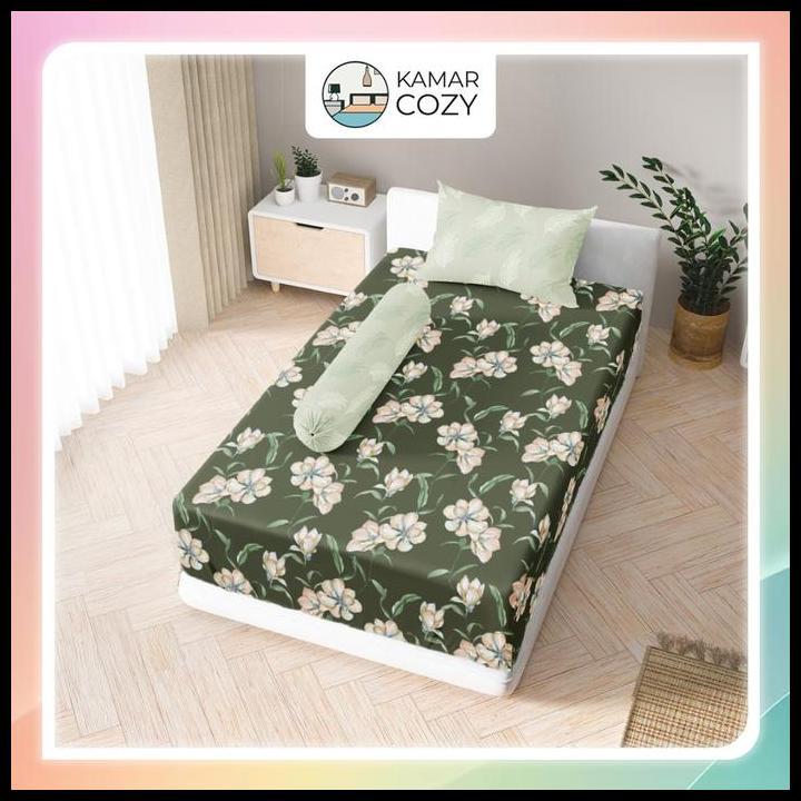 Best Quality Sprei Kintakun Set Fitted Single 90X200 / 100X200 / 120X200 Yasmin Dluxe Aesthetic Ting