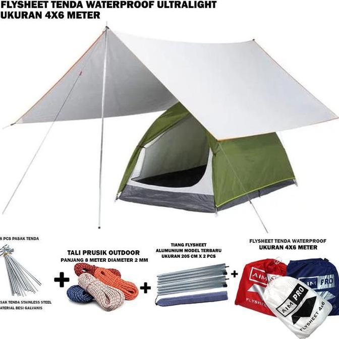 Flyseet tenda 4x6 6x4 meter - Flysheet tenda 4x6 Meter 19 Loop UL -2805