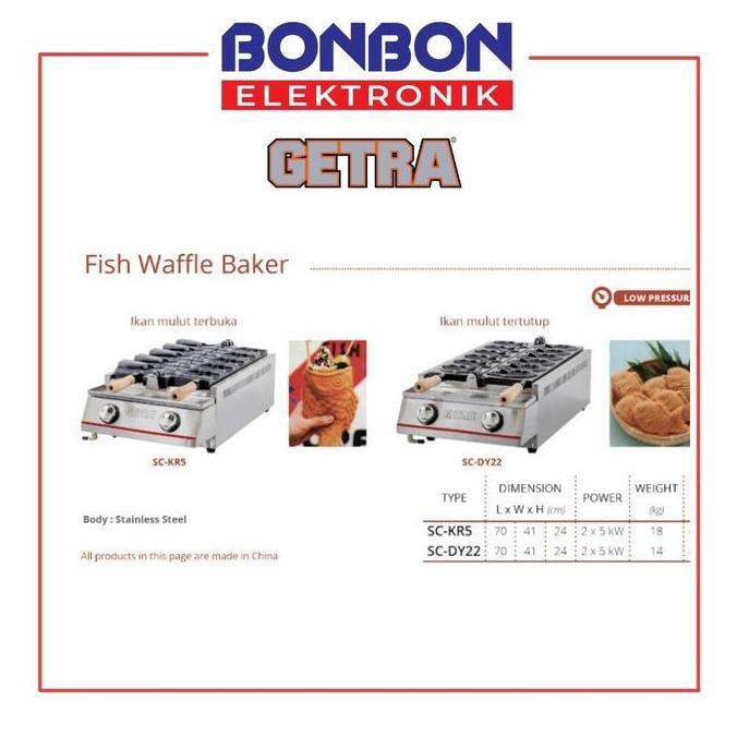 kyumkyung- GETRA Gas Fish Waffle Baker SC-KR5 / Maker Taiyaki Ikan Mulut Terbuka Diskon