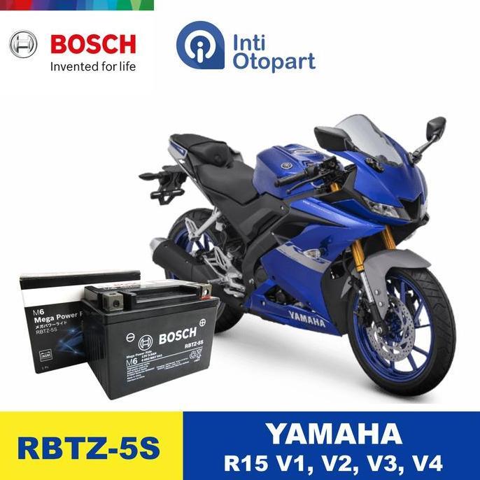 ACCU AKI MOTOR YAMAHA R15 V1 V2 V3 V4 ORIGINAL BOSCH MURAH