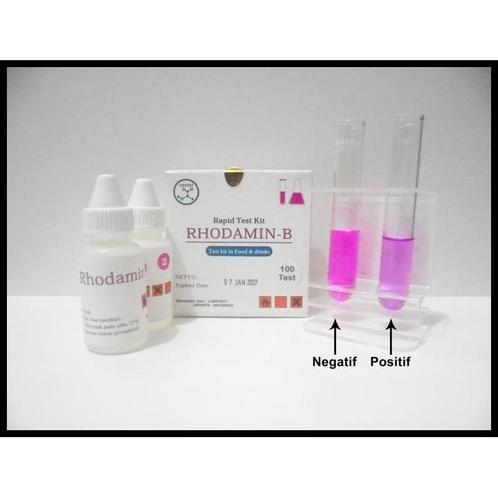 Test Kit Rhodamin B 100 Test, Rapid Test Rhodamine B / Testkit Pewarna Terbaru