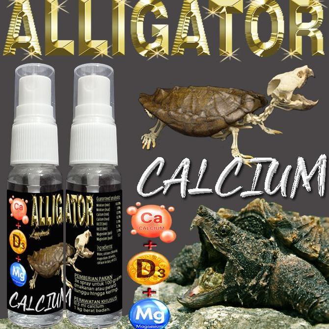 ALLIGATOR KALSIUM CAIR +D3 SUPLEMEN KESEHATAN TULANG REPTILE VITAMIN OBAT MENCEGAH METABOLIC BONE DI