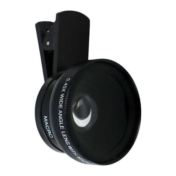 Lensa Zoom HP APEXEL Super Wide Angle Lens 0.45X + Macro Smartphone