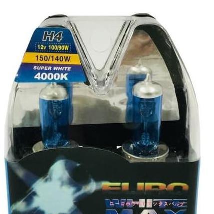 Bohlam/ Bulb Euro Led H4 12Volt 100 Watt Xenon Superwhite 2 Pcs