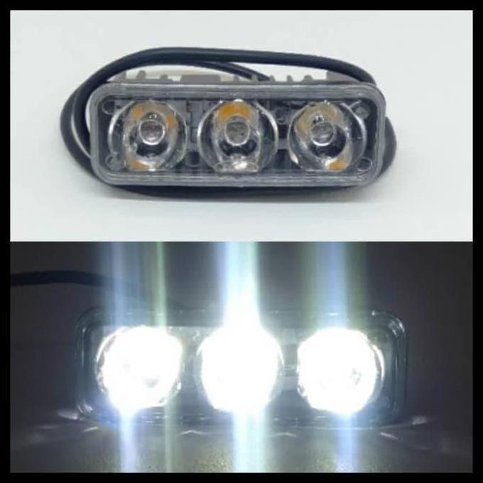 Lampu Led Tembak Sorot Cree Bar 3 Mata 9 Watt Kotak Kecil