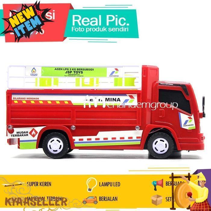 Manan Mobil Mobilan Truk Oleng Truk Besar Klakson Mania Engkel Angkut Gas Pertamini Berjalan Bersuar