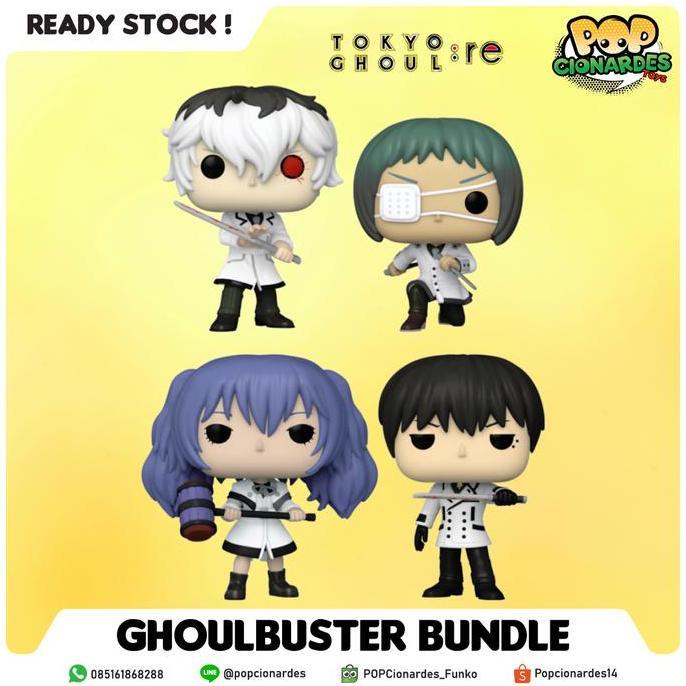 Funko POP Anime - Tokyo Ghoul : Re - Ghoulbuster Set of 4 Bundle (TERBAIK) (TERBARU) (TERMURAH)