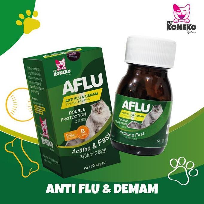 Obat Flu Kucing Aflu Mengobati Flu Batuk Pilek Kucing Dan Kitten Best Quality