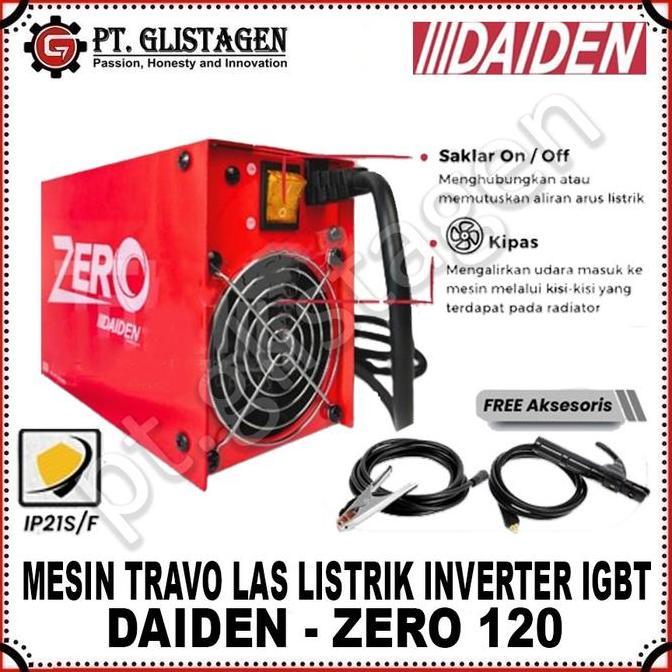 Daiden Welding Zero 120A Travo Las Inverter Listrik Daiden ZERO 120 A