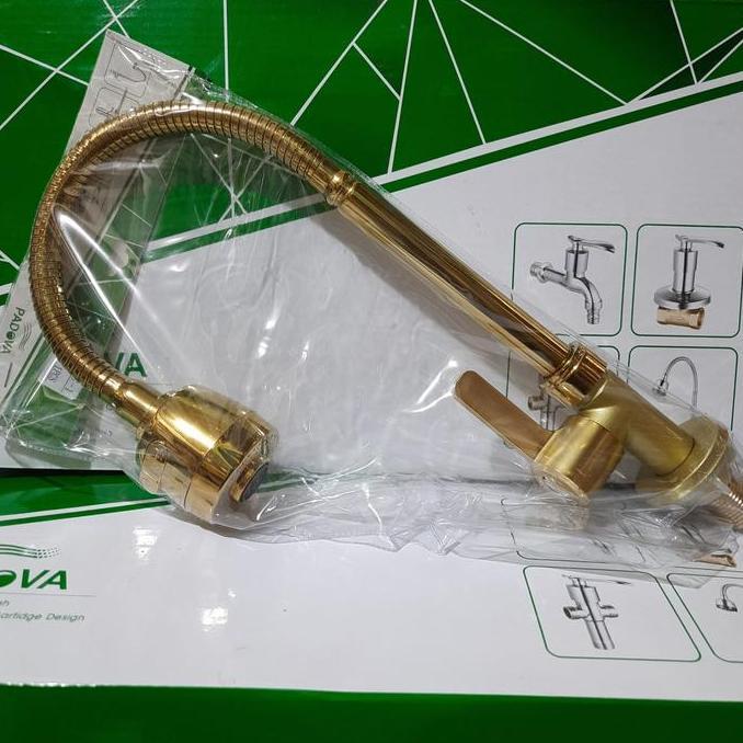 TERBARU - Kran sink meja Gold / Kran sink stainless gold