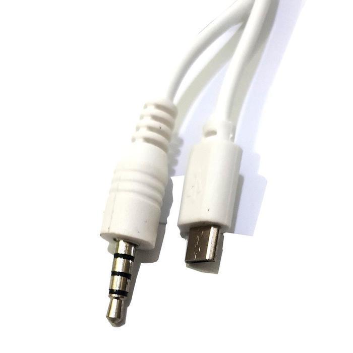 Kabel Sound Card Micro To Aux Jek 3.5Mm Kabel Micro Usb To Jack Aux 3.5Mm Kabel Soundcard V8 V8S V8 