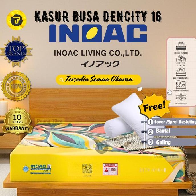 Kasur Busa INOAC EPV Density 16 Original Garansi 10 Tahun Furniture Asli - Free Bantal Guling