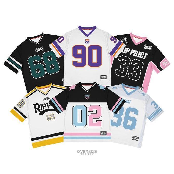 RJP PROJECT Jersey Oversize Series Pink Streetwear Unisex Premium Dryfit Brazil Retro Vintage Hockey