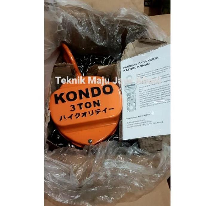 KONDO Chain Block / Takel 3Ton x 3meter