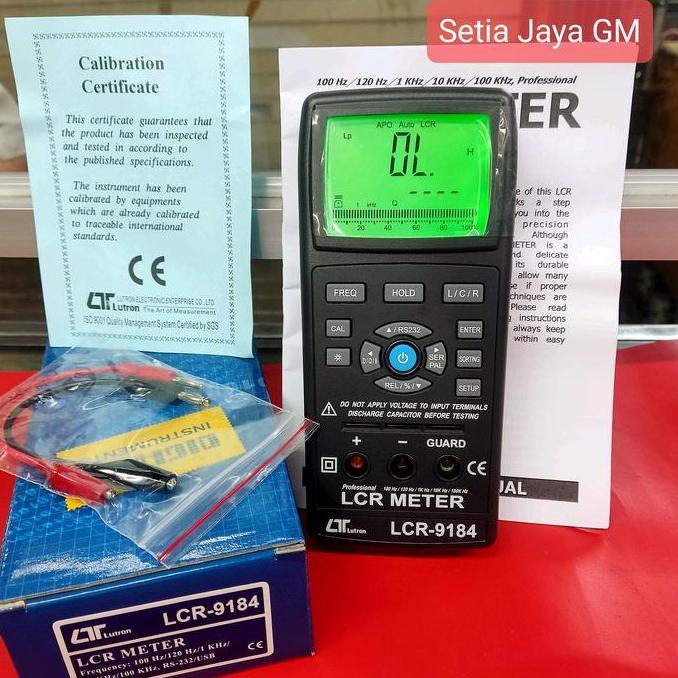LUTRON LCR-9184 LCR Meter - alat ukur komponen elektronik pasif seperti resistor, kapasitor, dan ind