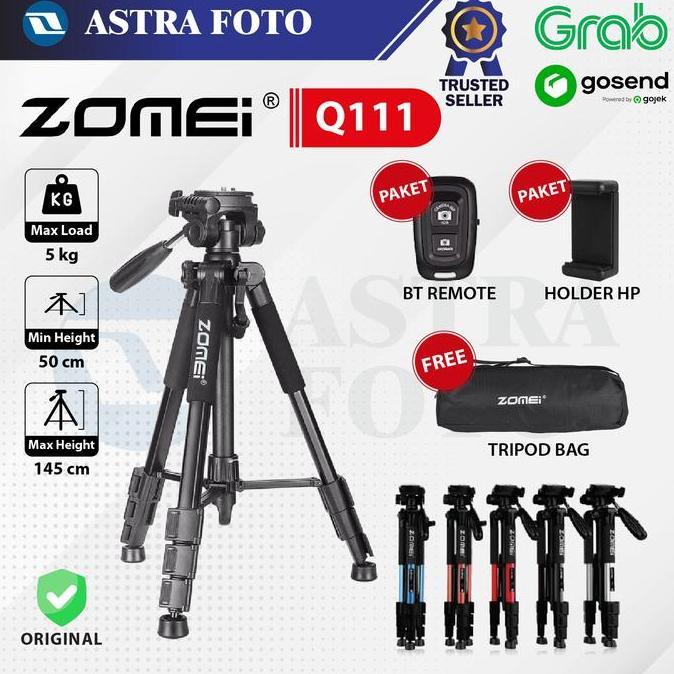 ZOMEI Q111 PROFESIONAL VIDEO TRIPOD KAMERA & HANDPHONE - Q 111 PANHEAD