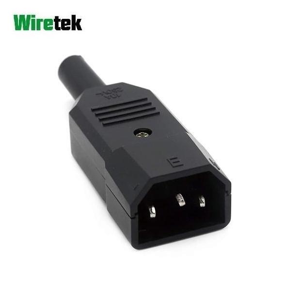 CONNECTOR POWER PLUG C14 RESTOCK