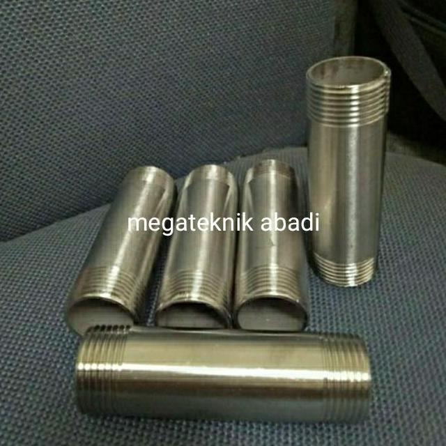 pipa neple 2,5 inch stainless 304 pipa nepel 2,5 inch 10cm