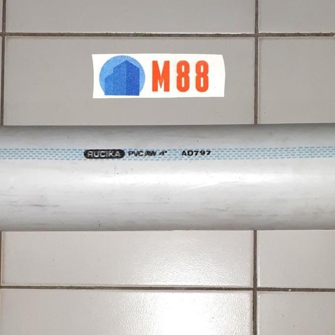 Pipa WAVIN 4 AW METERAN - 1 Meter PVC - RUCIKA Putih