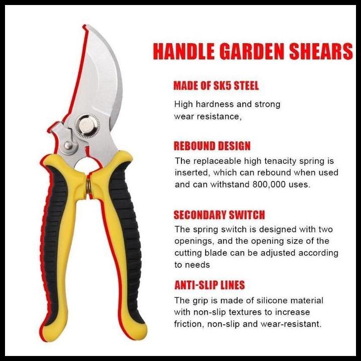 Terlaris Sk5 Steel/ Gunting Kebun / Alat Pemangkasan / Gunting Kebun Gunting Dahan Pvc Gunting Keteb