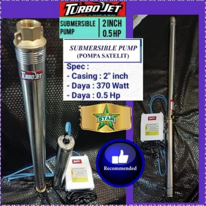 POMPA SATELIT 2" 0.5 HP SUBMERSIBLE GS 2INCH MDL NASIONAL MC DABAVON MURAH