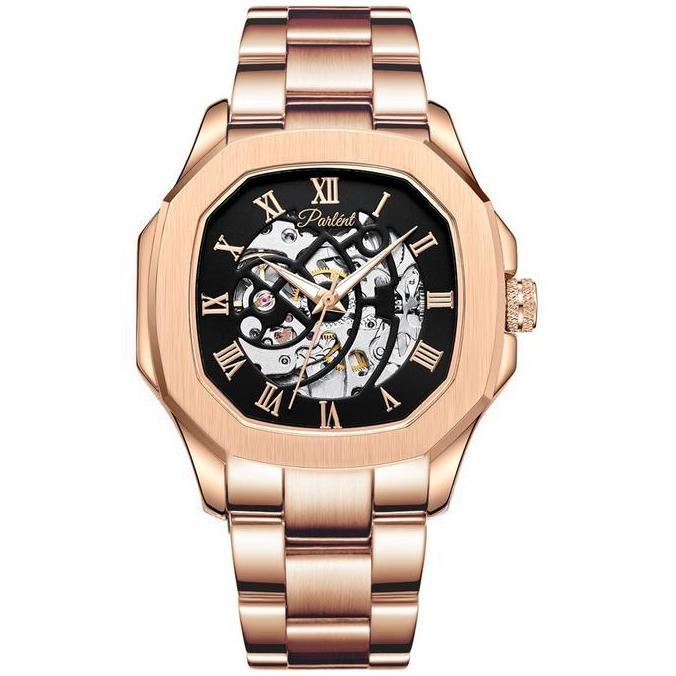 Orologi- Parlent Gallant Vortex Steel - Jam Tangan Pria 42Mm, Automatic Movement, Terproof 5Atm (50M